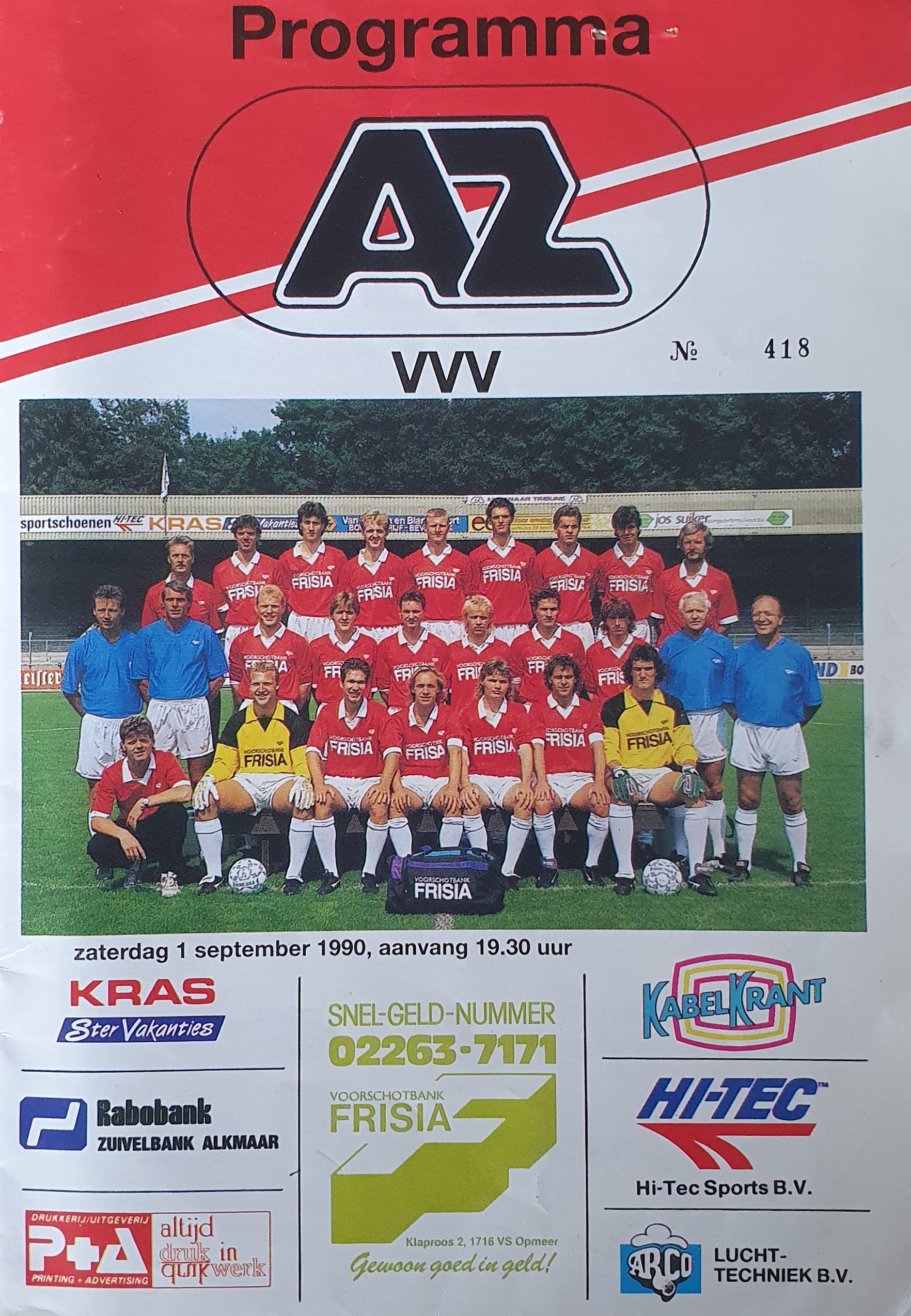 AZ Programma 1-sep-1990 VVV
